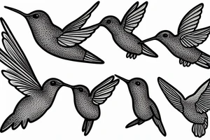 hummingbird tattoo idea