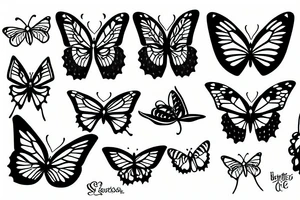 Butterflies tattoo idea