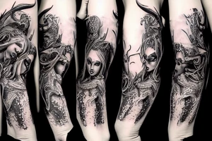 dark fantasy tattoo idea