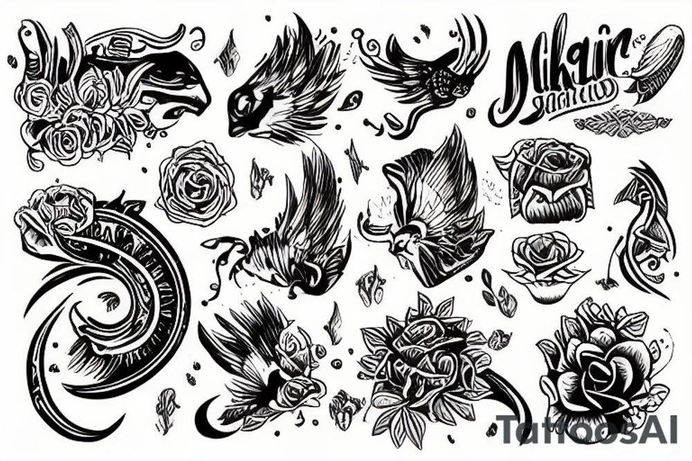 рыгающий монстр tattoo idea
