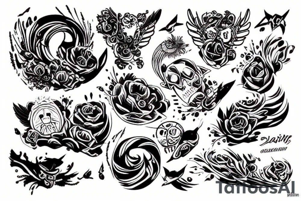 рыгающий монстр tattoo idea