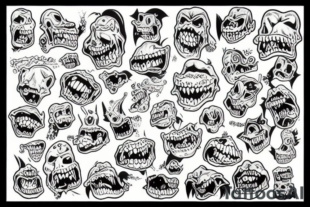 monster burps tattoo idea