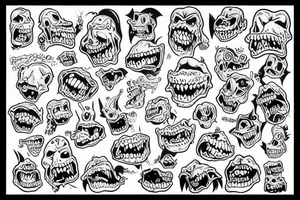 monster burps tattoo idea