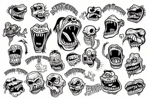 monster burps tattoo idea