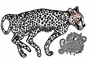 cheetah tattoo idea