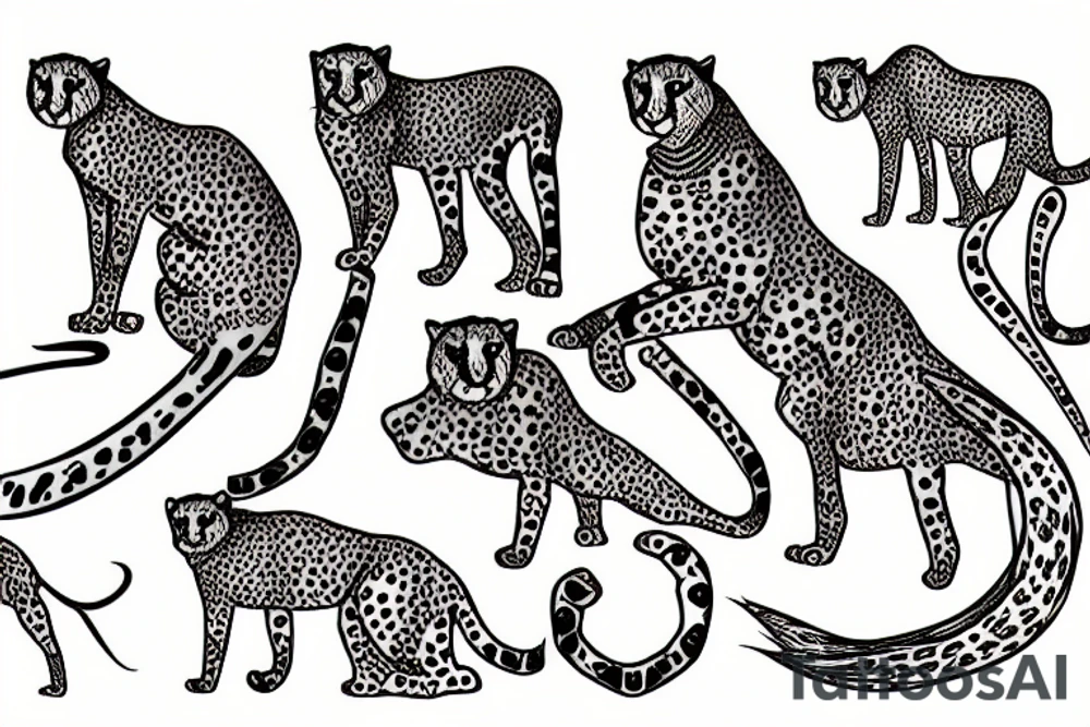 cheetah tattoo idea