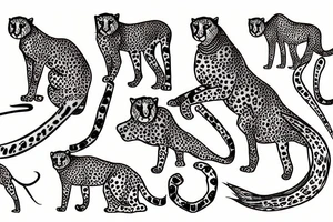 cheetah tattoo idea