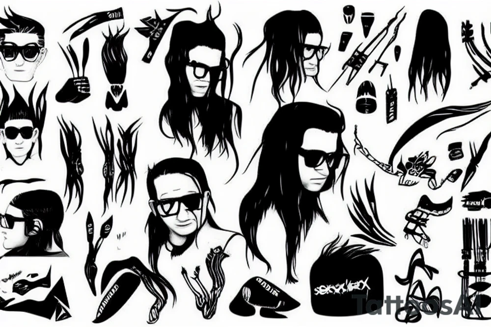 Skrillex tattoo idea