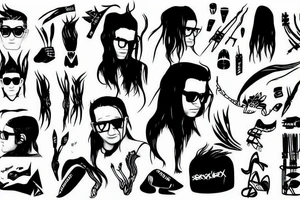 Skrillex tattoo idea