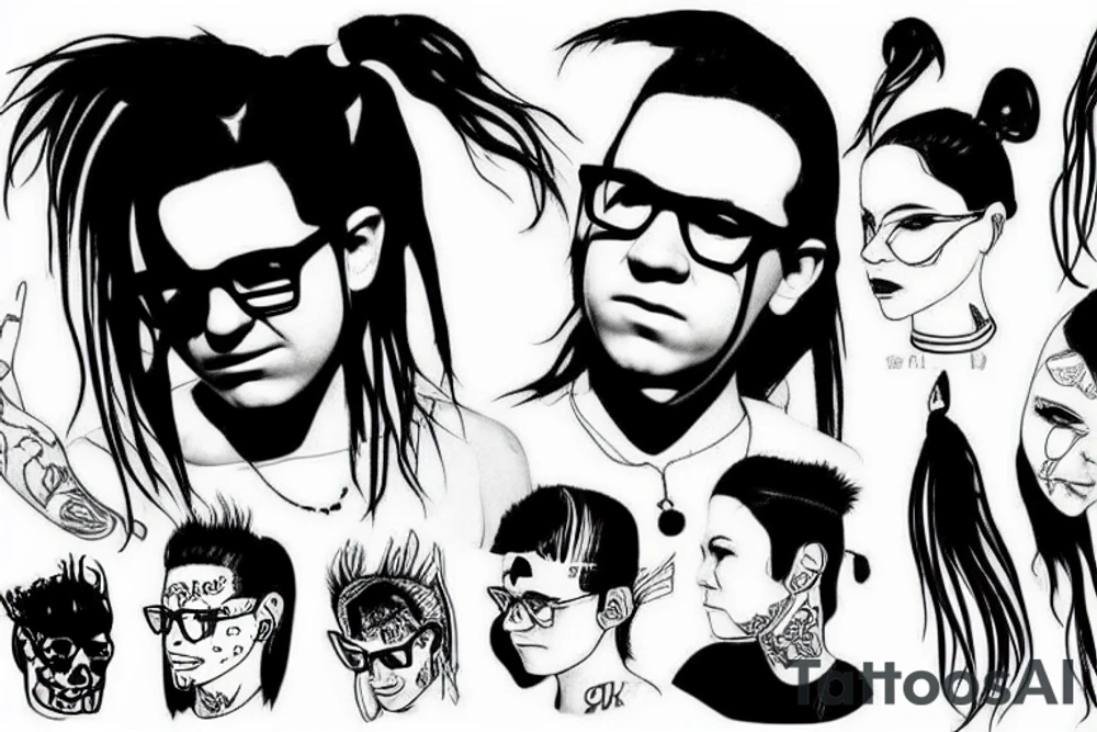 Skrillex tattoo idea