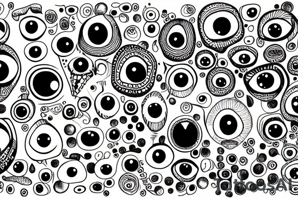 Many eyes tattoo idea