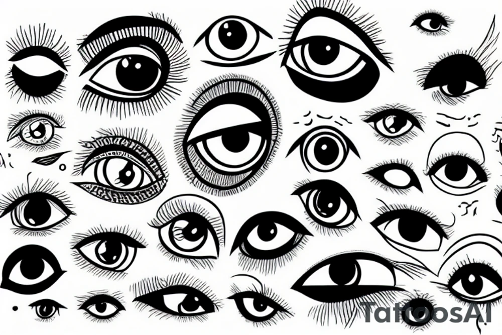 Many eyes tattoo idea