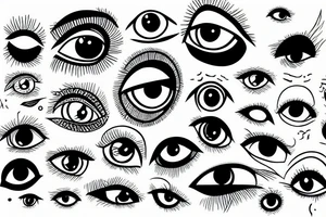 Many eyes tattoo idea