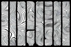 Abstract lines with rainbow tattoo idea
