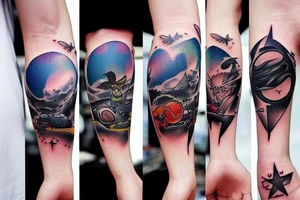 To the stars through difficulties tattoo idea
