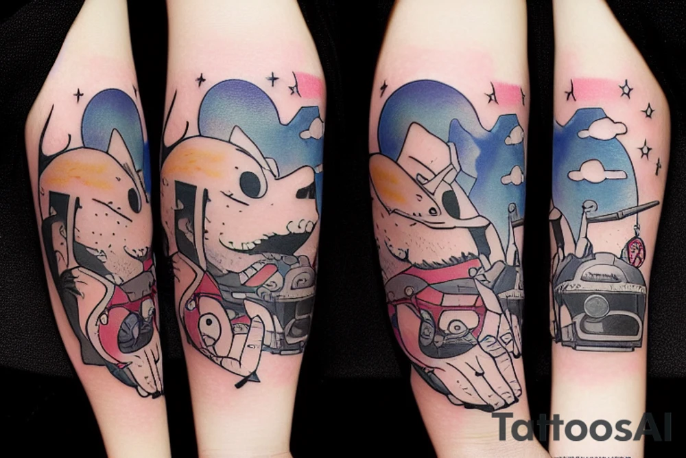 To the stars through difficulties tattoo idea