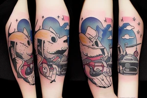 To the stars through difficulties tattoo idea