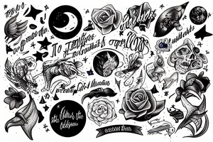 To the stars through difficulties tattoo idea