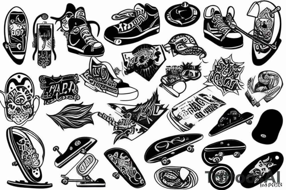 skater tattoo idea