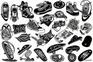 skater tattoo idea