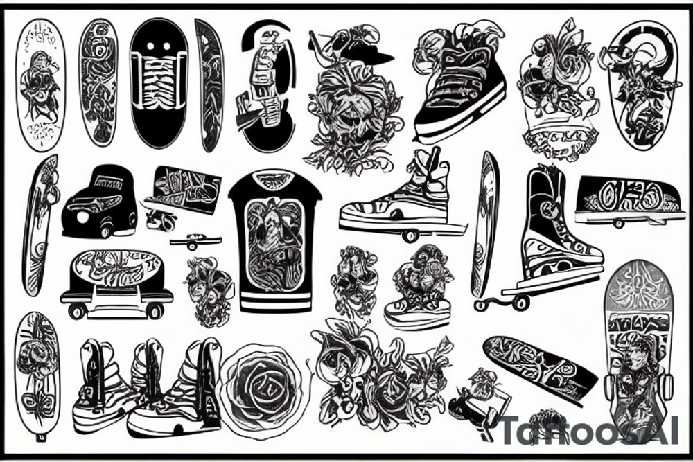 skater tattoo idea