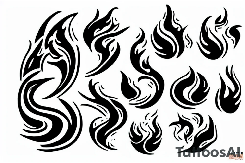 shadows fire tattoo idea