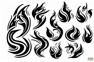 shadows fire tattoo idea