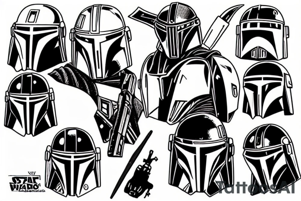 mandalorian tattoo idea