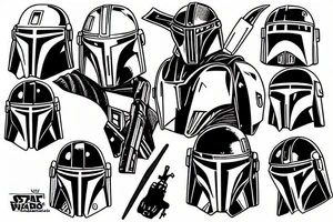 mandalorian tattoo idea