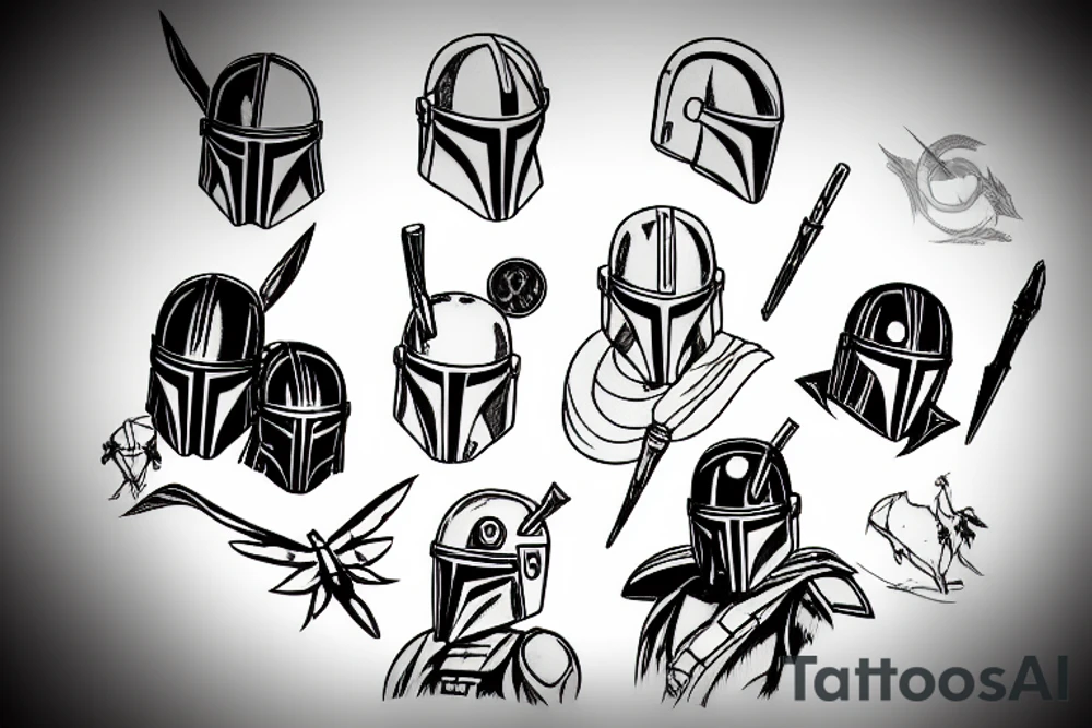 mandalorian tattoo idea