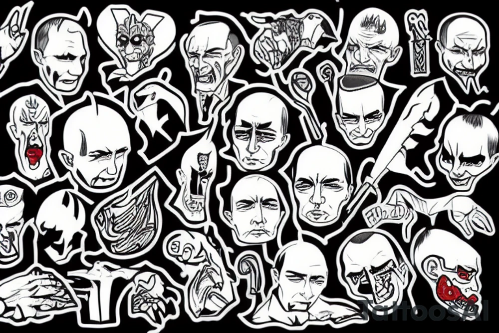 evil Putin tattoo idea
