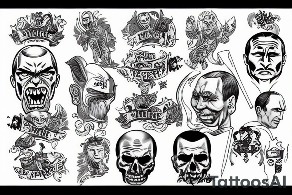 evil Putin tattoo idea