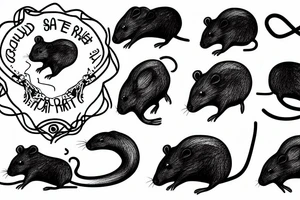 Sad rat tattoo idea