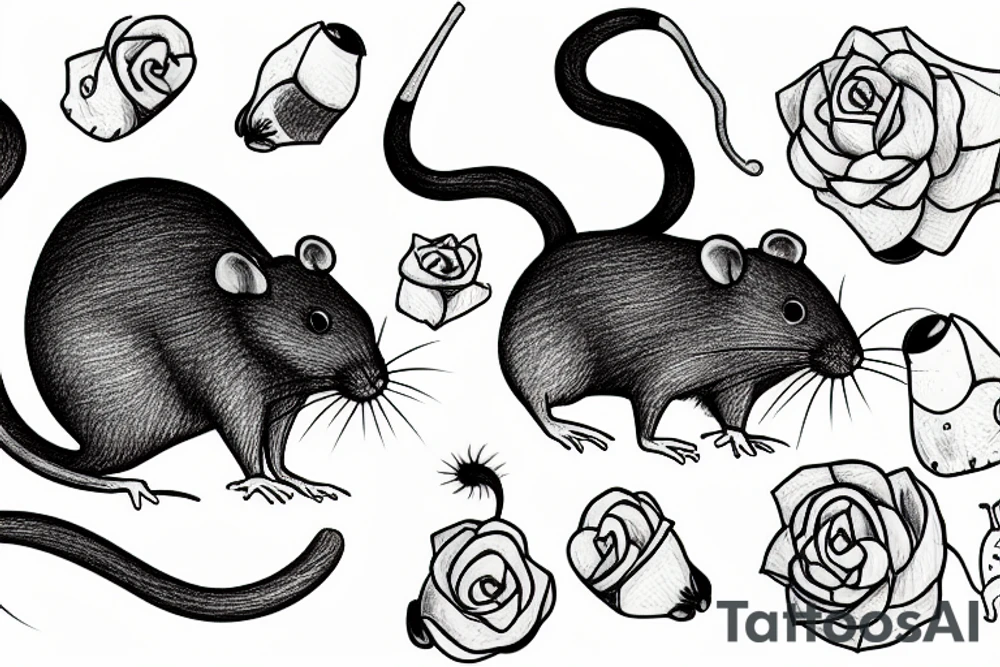 A Sad rat tattoo idea