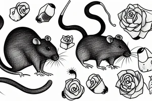 A Sad rat tattoo idea