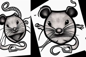 A Sad rat tattoo idea