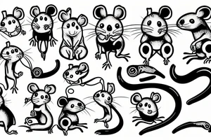 A Sad rat tattoo idea