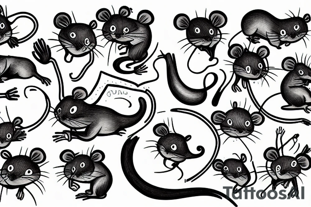A Sad rat tattoo idea