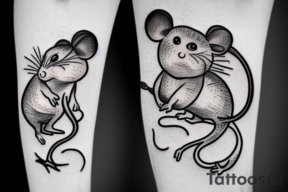 A Sad rat tattoo idea