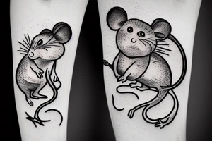 A Sad rat tattoo idea