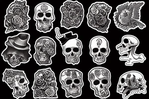 Cuervo sobre una estatua de mármol tattoo idea