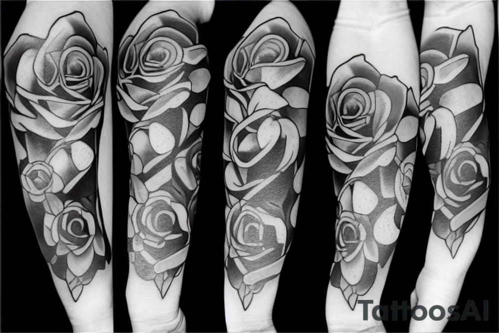 rose of pain tattoo idea