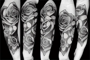 rose of pain tattoo idea