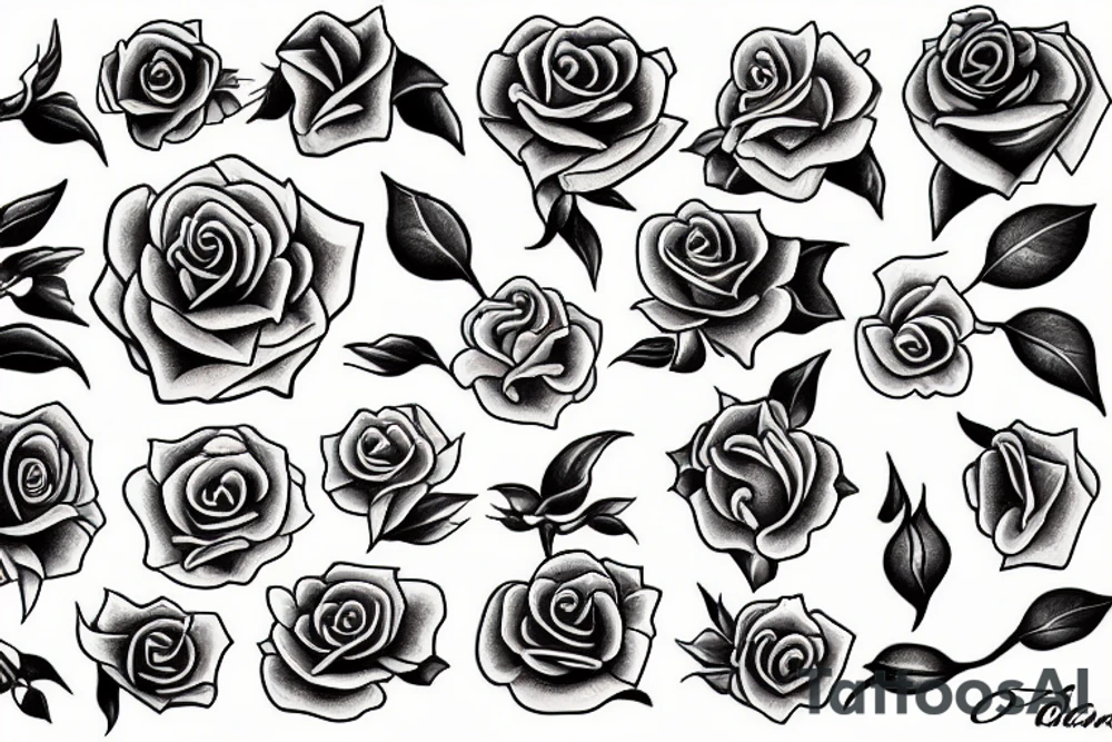 rose of pain tattoo idea