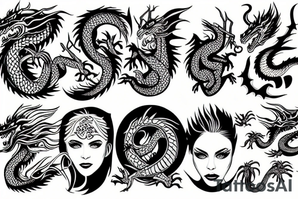 dragon tattoo idea