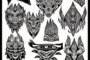 snowy mountain tattoo idea