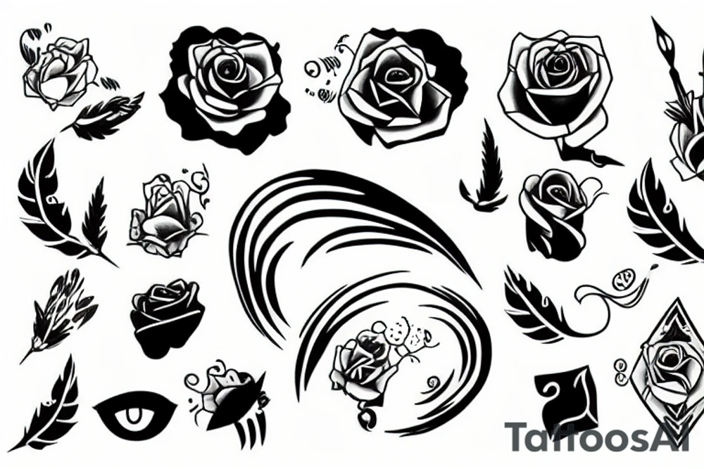 painting tattoo idea