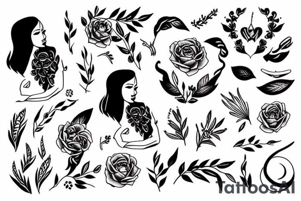 woman tattoo idea