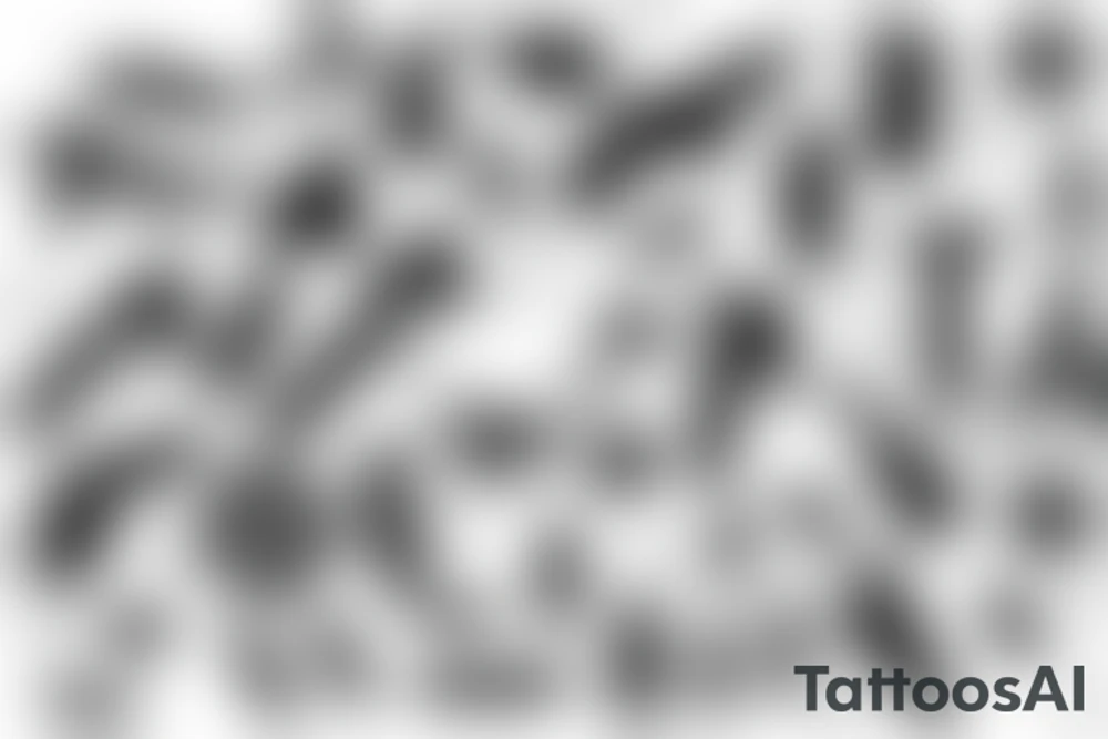 p90 with bullets tattoo idea