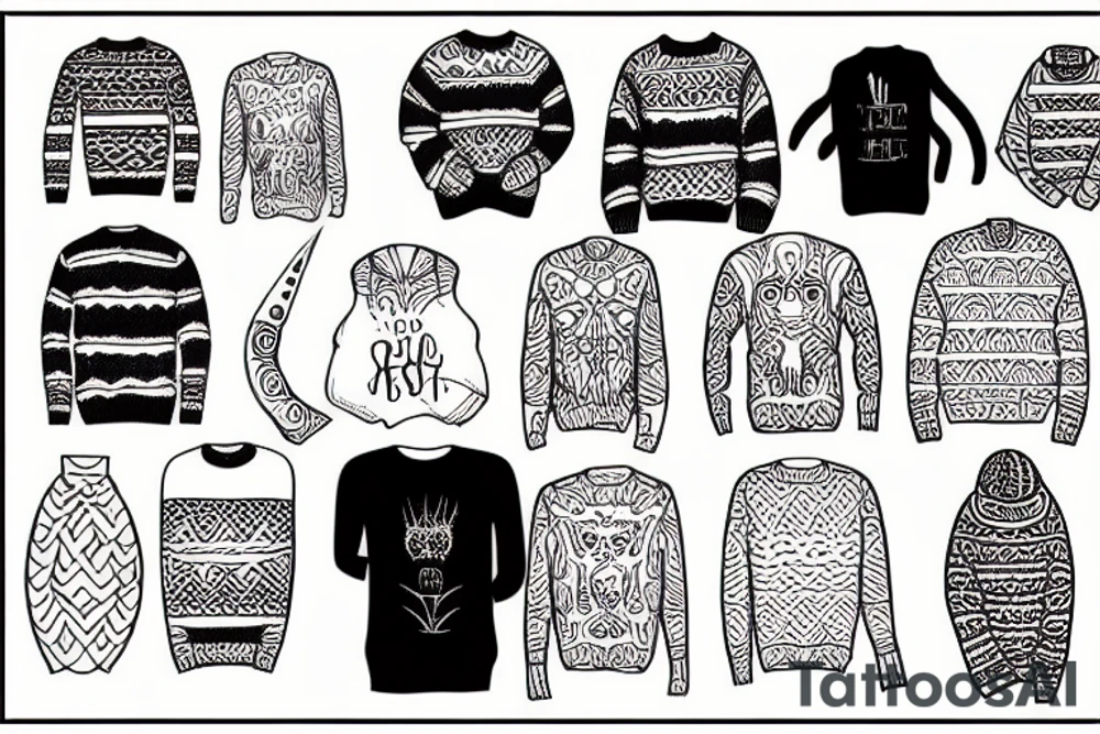 Sweater tattoo idea